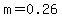 m+=+0.26