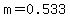 m+=+0.533
