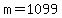 m+=+1099