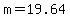 m+=+19.64