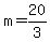 m+=+20%2F3