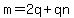m+=+2q+%2B+qn