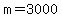 m+=+3000