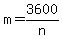 m+=+3600%2Fn