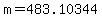 m+=+483.10344