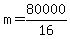 m+=+80000%2F16