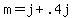 m+=+j+%2B+.4j