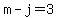m+-+j+=+3