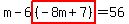 m-6highlight%28%28-8m%2B7%29%29=56