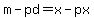 m-pd=x-px