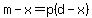 m-x=p%28d-x%29