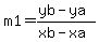 m1=%28yb-ya%29%2F%28xb-xa%29
