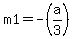 m1=-%28a%2F3%29