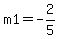 m1=-2%2F5