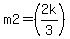 m2=%282k%2F3%29