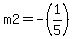 m2=-%281%2F5%29