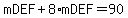 mDEF+%2B+8%2AmDEF+=+90