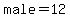 male=12