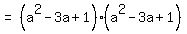 matrix%281%2C2%2C%22=%22%2C%28a%5E2-3a%2B1%29%28a%5E2-3a%2B1%29%29