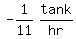 matrix%281%2C2%2C-1%2F11%2Ctank%2Fhr%29