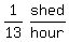 matrix%281%2C2%2C1%2F13%2Cshed%2Fhour%29