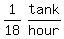 matrix%281%2C2%2C1%2F18%2Ctank%2Fhour%29