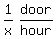 matrix%281%2C2%2C1%2Fx%2Cdoor%2Fhour%29
