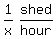 matrix%281%2C2%2C1%2Fx%2Cshed%2Fhour%29