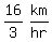 matrix%281%2C2%2C16%2F3%2Ckm%2Fhr%29
