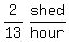 matrix%281%2C2%2C2%2F13%2Cshed%2Fhour%29