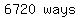 matrix%281%2C2%2C6720%2C+ways%29