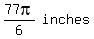 matrix%281%2C2%2C77pi%2F6%2Cinches%29