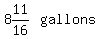 matrix%281%2C2%2C8%2611%2F16%2Cgallons%29