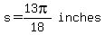 matrix%281%2C2%2Cs=13pi%2F18%2Cinches%29
