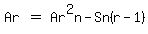 matrix%281%2C3%2C%0D%0AAr%2C%0D%0A%22%22=%22%22%2C%0D%0AAr%5E2n-Sn%28r-1%29%29