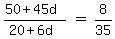 matrix%281%2C3%2C%2850%2B45d%29%2F%2820%2B6d%29%2C%22%22=%22%22%2C8%2F35%29%29