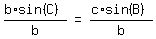 matrix%281%2C3%2C%28b%2Asin%28C%29%29%2Fb%2C%22=%22%2C%28c%2Asin%28B%29%29%2Fb%29