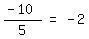 matrix%281%2C3%2C+%28-+10%29%2F5%2C+%22=%22%2C+-+2%29