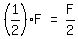 matrix%281%2C3%2C+%281%2F2%29F%2C+%22=%22%2C+F%2F2%29