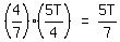 matrix%281%2C3%2C+%284%2F7%29%285T%2F4%29%2C+%22=%22%2C+5T%2F7%29