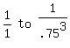 matrix%281%2C3%2C+1%2F1%2C+to%2C+1%2F.75%5E3%29