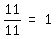 matrix%281%2C3%2C+11%2F11%2C+%22=%22%2C+1%29