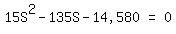 matrix%281%2C3%2C+15S%5E2++-++135S+-+%2214%2C580%22%2C+%22=%22%2C+0%29