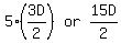 matrix%281%2C3%2C+5%283D%2F2%29%2C+or%2C+15D%2F2%29
