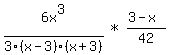 matrix%281%2C3%2C+6x%5E3%2F3%28x+-+3%29%28x+%2B+3%29%2C+%22%2A%22%2C+%283+-+x%29%2F42%29