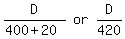 matrix%281%2C3%2C+D%2F%28400+%2B+20%29%2C+or%2C+D%2F420%29