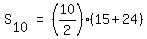matrix%281%2C3%2C+S%5B10%5D%2C+%22=%22%2C+%2810%2F2%29%2815+%2B+24%29%29
