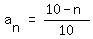matrix%281%2C3%2C+a%5Bn%5D%2C+%22=%22%2C+%2810+-+n%29%2F10%29