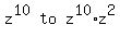 matrix%281%2C3%2C+z%5E10%2C+to%2C+z%5E10+%2A+z%5E2%29