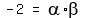 matrix%281%2C3%2C-2%2C%22=%22%2Calpha%2Abeta%29